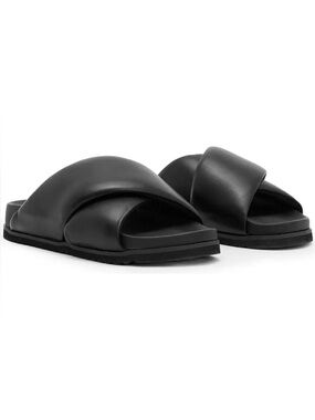 All Saints Saki Leather cross over sandal